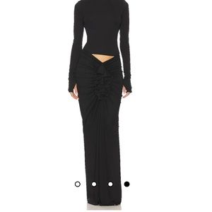 Matte Jersey Long Ruched Skirt in Black
Helsa studio